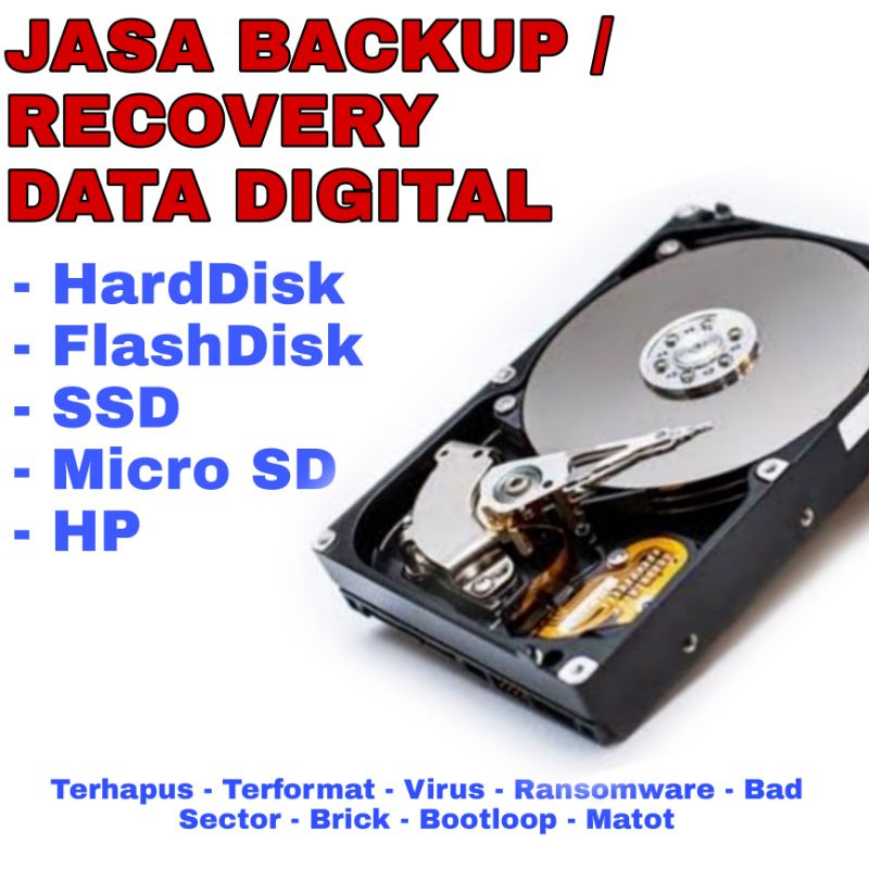 Jual Recovery Data Digital Hardisk Flashdisk SSD Memory Card