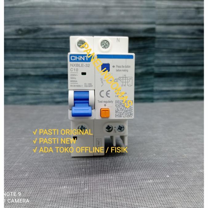 Jual Rccb Elcb Rcbo Mcb Chint Nxble 32 Nxble32 1P N 10A 6Ka Shopee