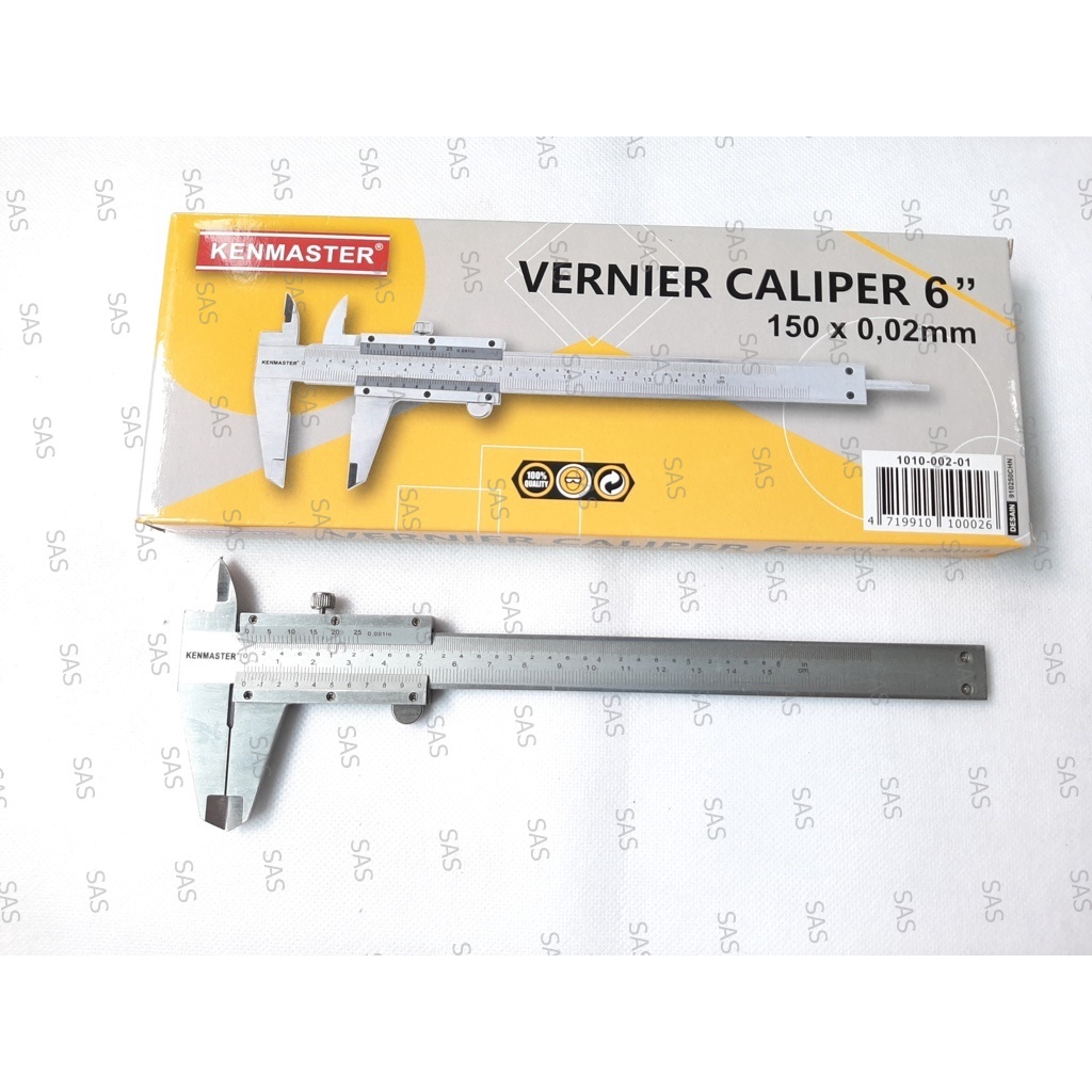 Jual SAS Kenmaster Sigmat 6 Inch Vernier Caliper Besi Jangka Sorong