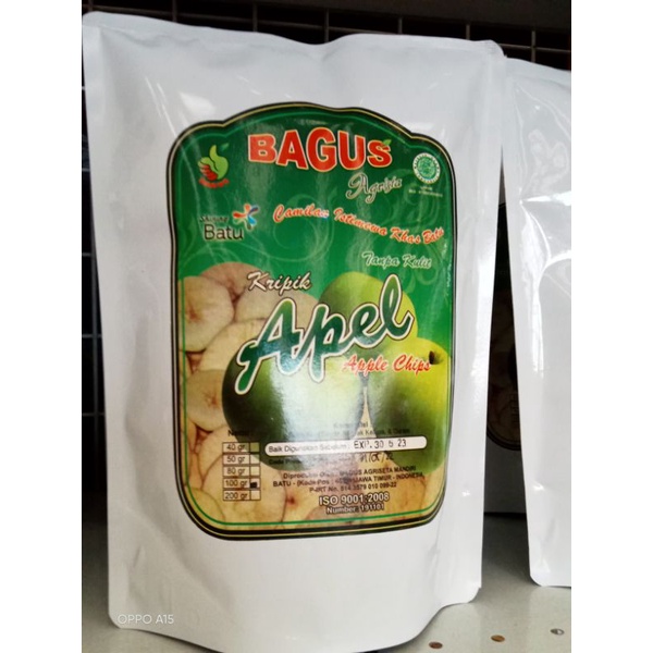 Jual KRIPIK APEL BAGUS F100 Oleh Oleh Khas Kota Batu Malang Shopee