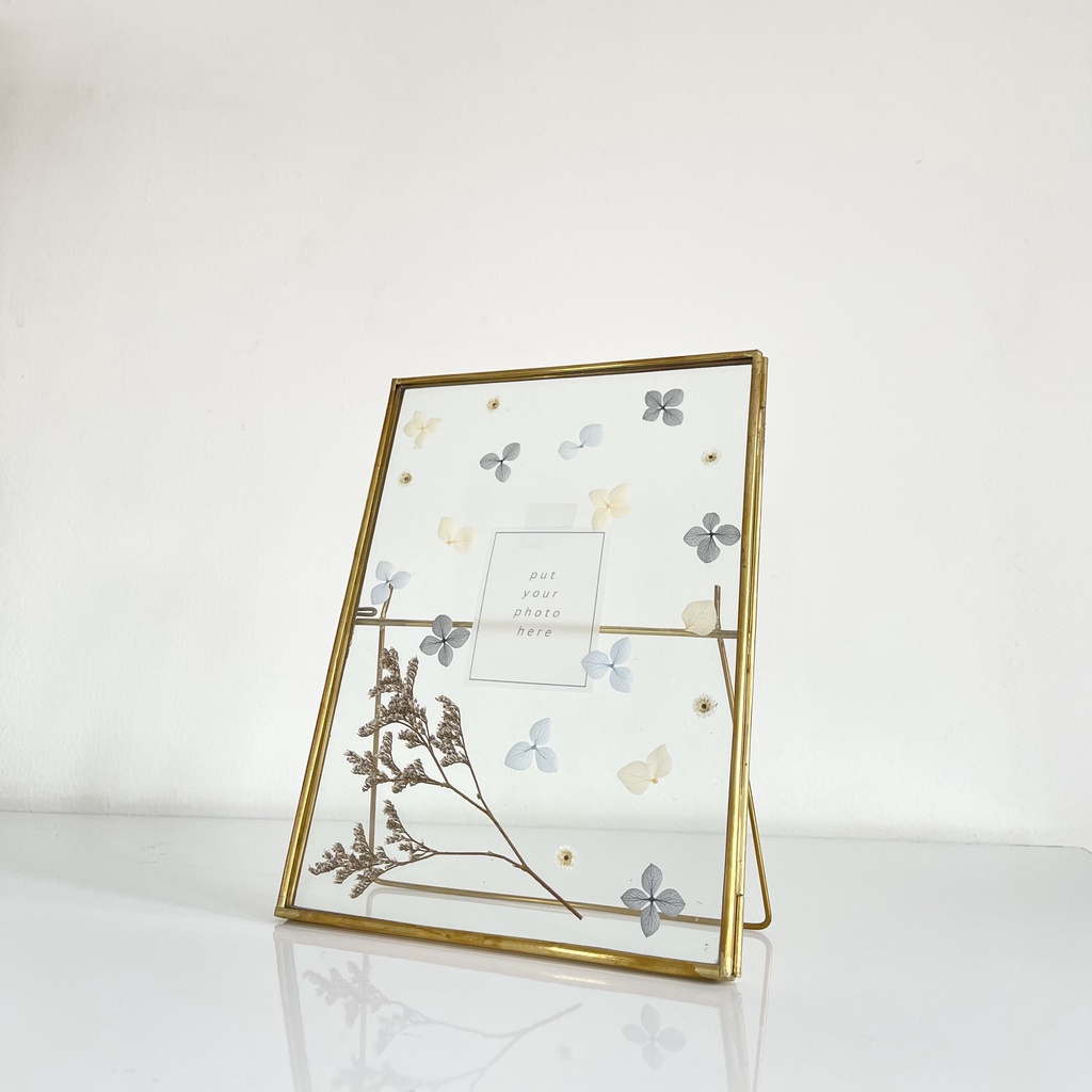 Jual WALTZ Pressed Dried Flowers Frame Gift Kado Wisuda Kado