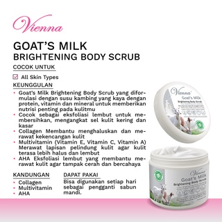 Jual Vienna Body Scrub Goat S Milk Lulur Susu Kambing G Pot