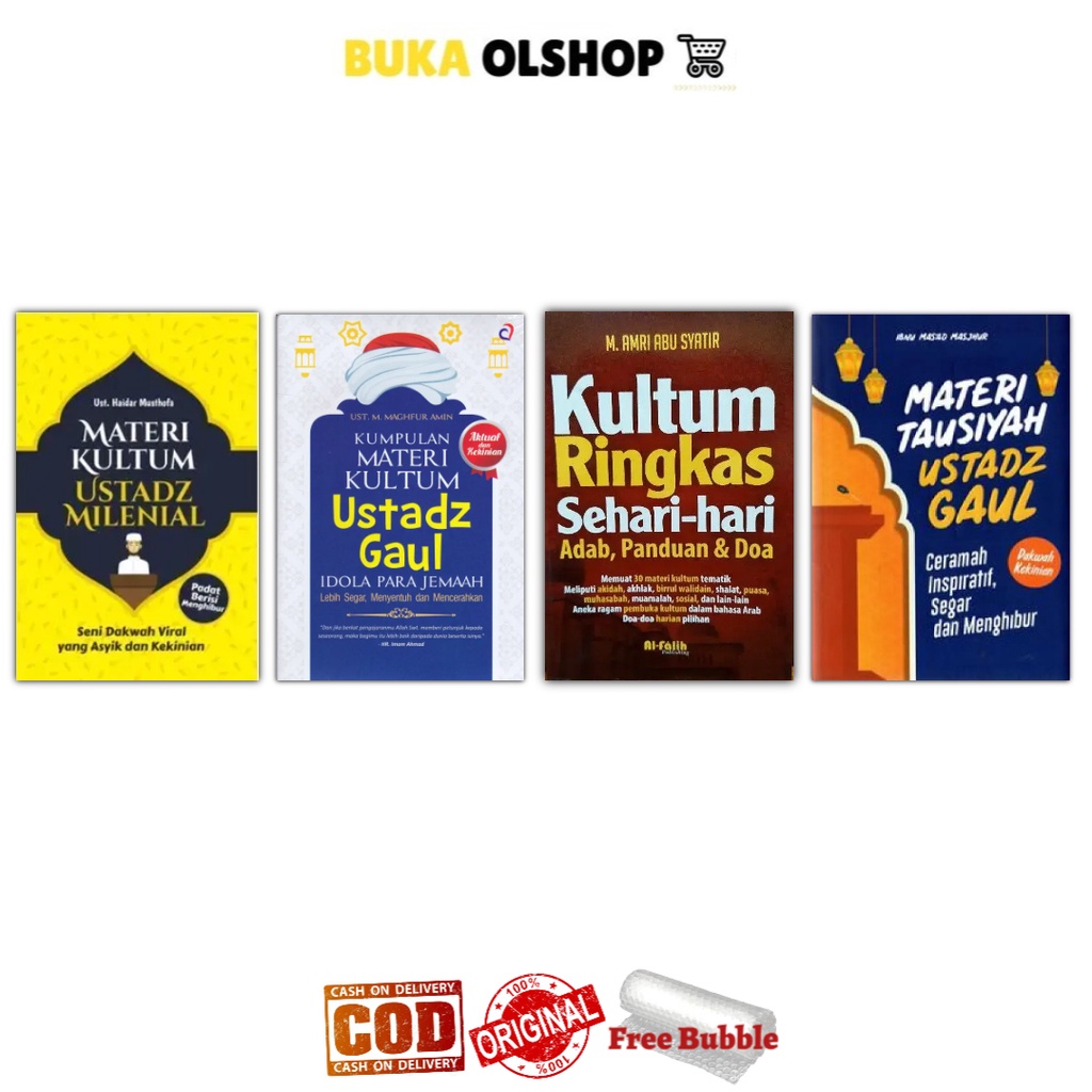 Jual Kumpulan Materi Kultum Ustadz Gaul Materi Kultum Ustadz Millenial