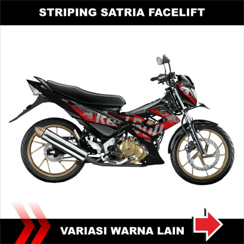 Jual Stiker Striping Suzuki Satria Fu Facelift Red Bull Shopee