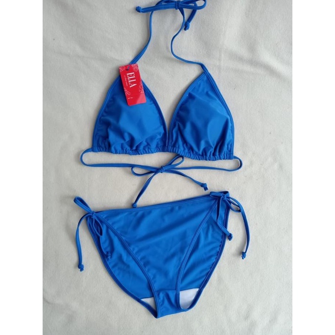 Jual Bk 3301 Rx4 Warna Biru Benhur Bikini Pantai Segitiga Ikat