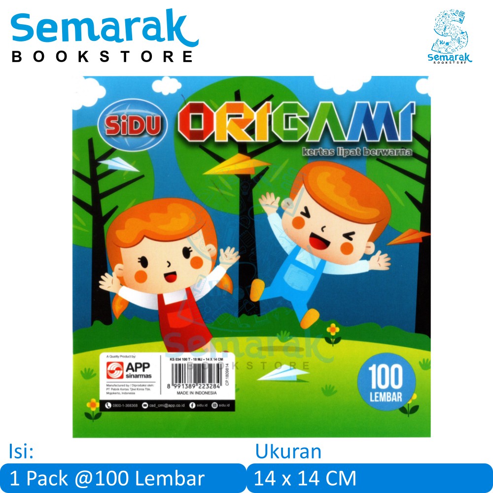 Jual Sinar Dunia Sidu Origami Kertas Lipat Berwarna X Cm Pack