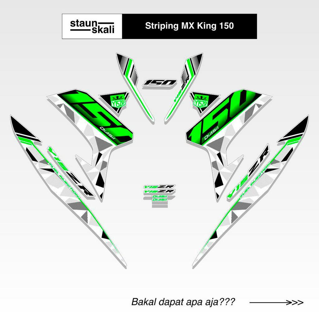 Jual Striping MX King 150 Y15ZR Variasi 21 Sniper Exciter GP Malaysia