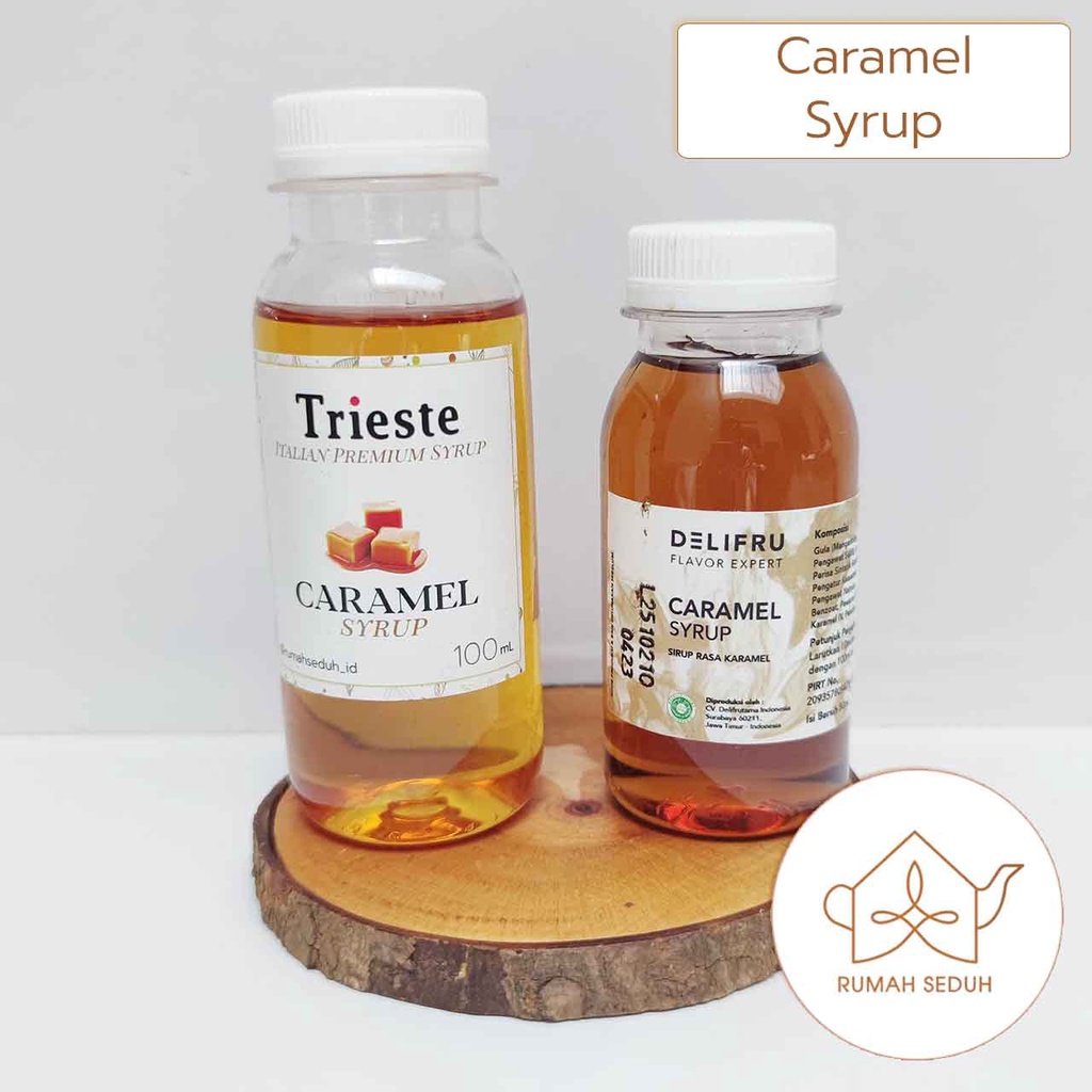 Jual 100mL Sirup Karamel Trieste Delifru Caramel Italian Syrup