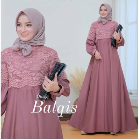 Jual Arimbi Model Baju Gamis Brokat Modern Terbaru Jumbo Ld