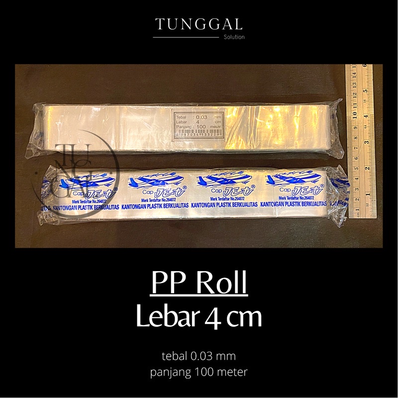 Jual Plastik Pp Roll Cap Jet Panjang Meter Tebal Mm