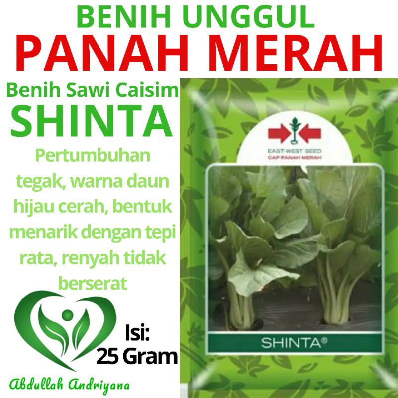 Jual Benih Sawi Caisim SHINTA Isi 25 Gram Bibit Sawi Caisim Cap Panah