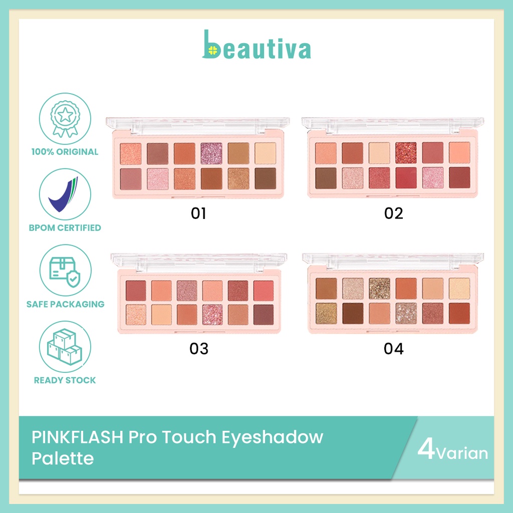 Jual PINKFLASH Pro Touch Eyeshadow Palette High Pigment And Smooth