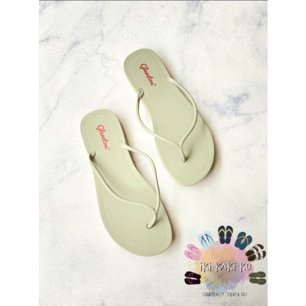 Jual SANDAL JEPIT WANITA DEWASA GLANSTON 1819 31PS KARET JELLY DOVE