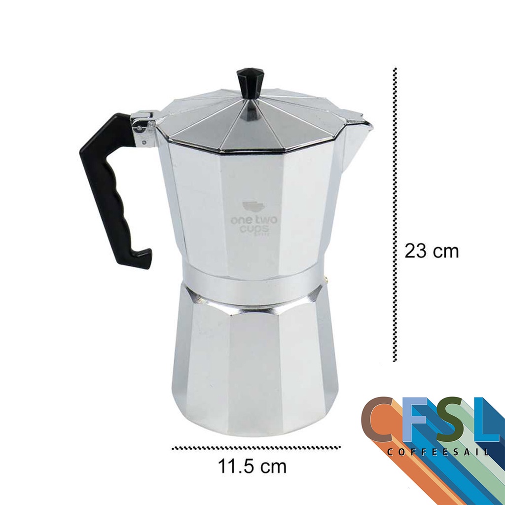 Jual MOKA POT STOVETOP PERKOLATOR MANUAL ESPRESSO COFFEE MAKER 2 6 9 12