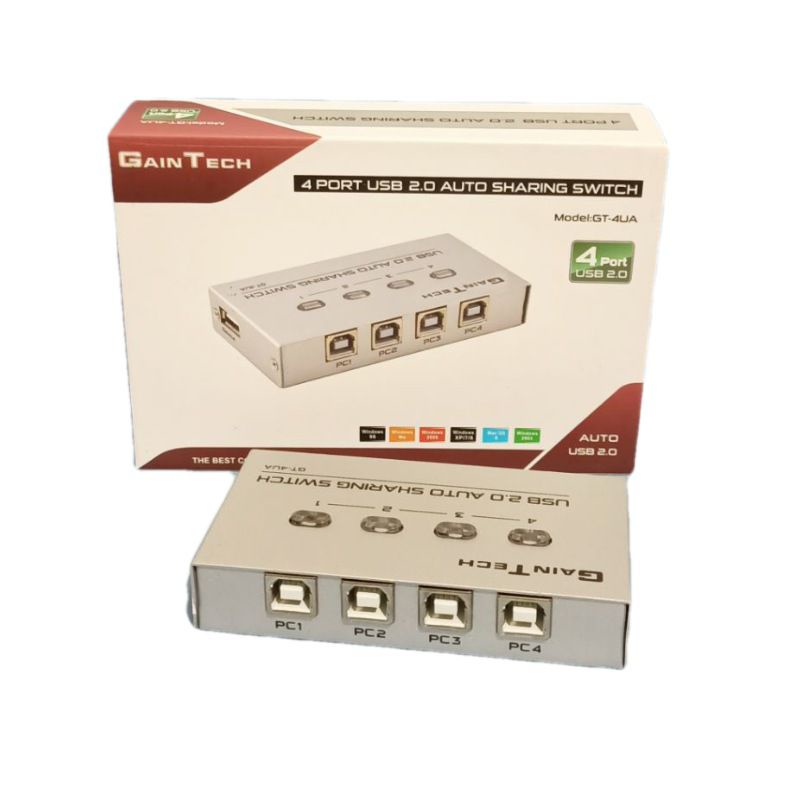 Jual Switch Hub Printer 4 Port Usb Gaintech Swith Hub Usb Printer Auto