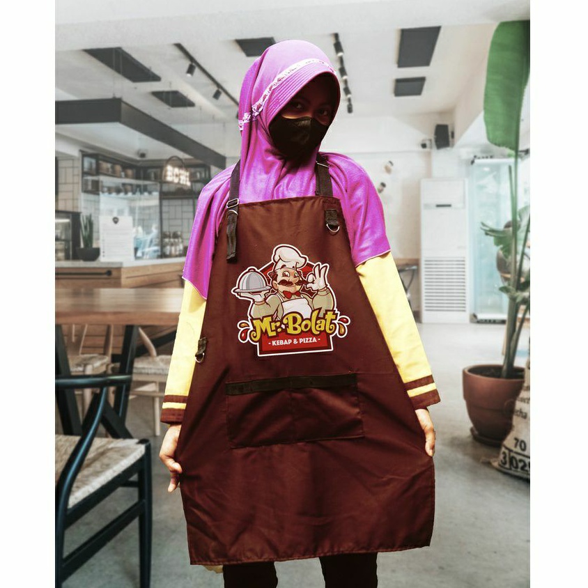 Jual Apron Celemek Masak Apron Barista Celemek Barista Celemek Custom