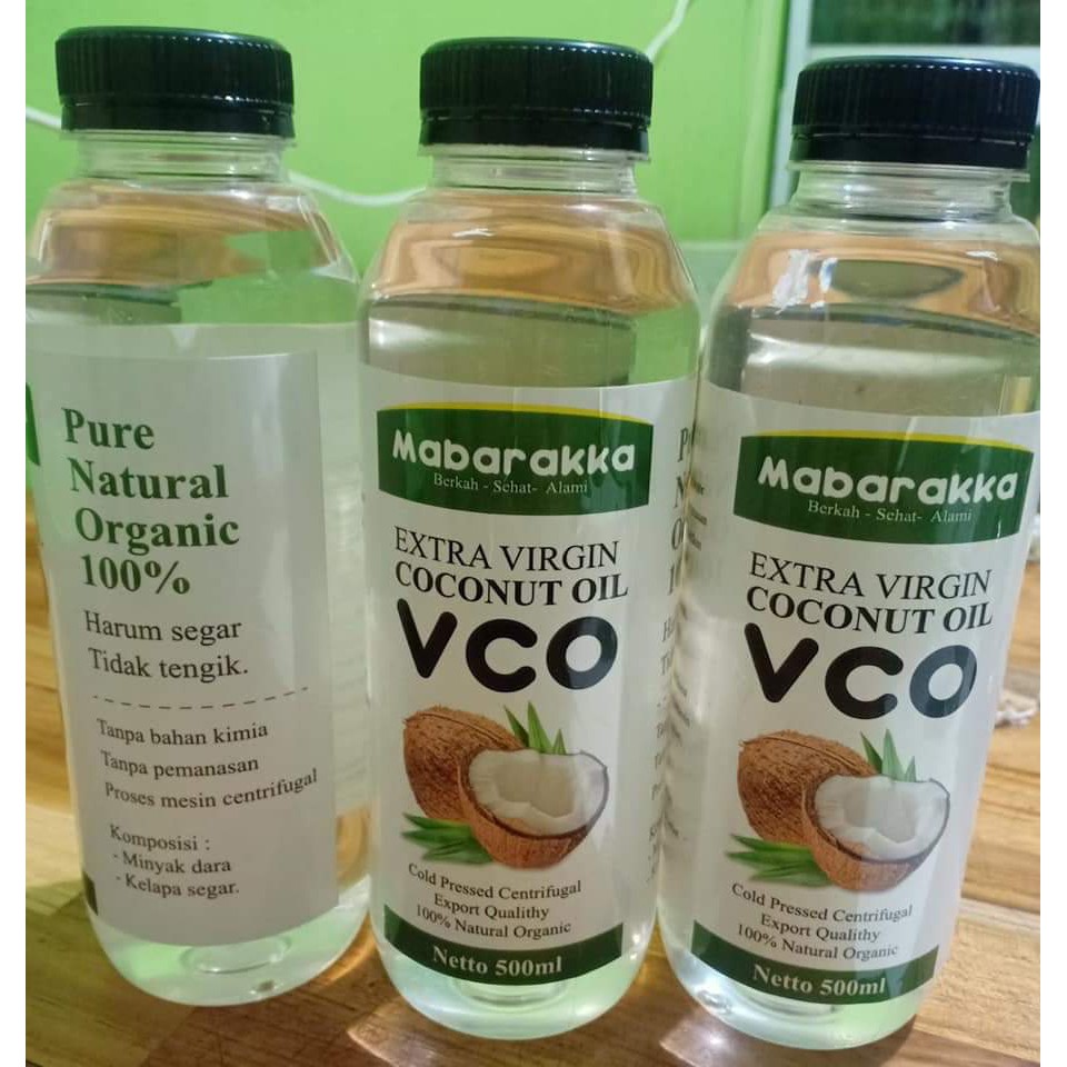 Jual Virgin Coconut Oil VCO Mabarakka 500mL Shopee Indonesia