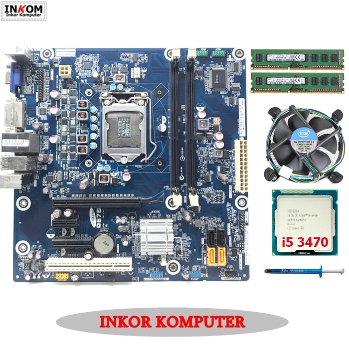 Jual Mainboard Mobo Intel LGA 1155 H61 I5 3470 Fan Intel Shopee