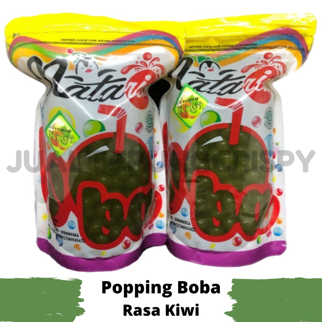 Jual Popping Boba Kiwi G Jelly Mutiara Topping Minuman Kekinian