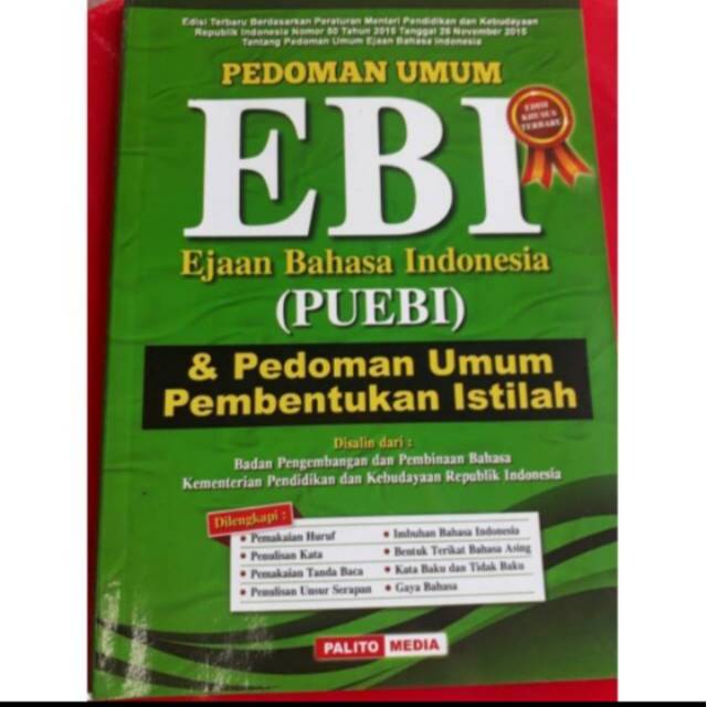 Jual EBI Edisi Terbaru Pedoman Umum Ejaan Bahasa Indonesia