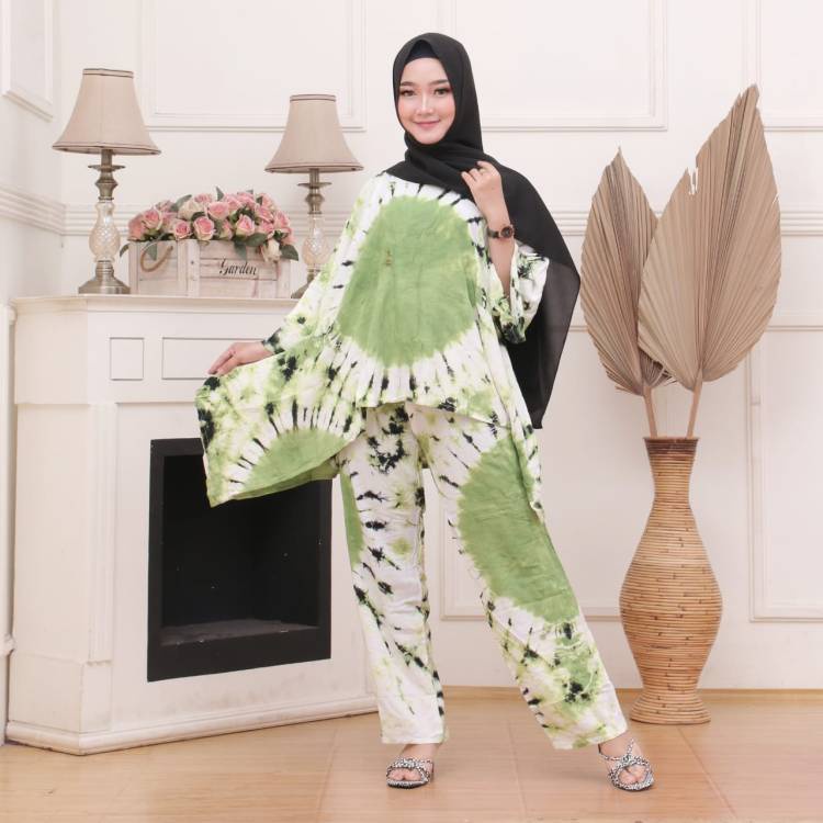 Jual ONE SET KEKINIAN TIE DYE SETELAN WAKA WAKA MODEL TERBARU 2021