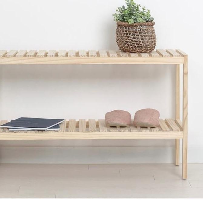 Jual Otto Wooden Shelf Uk Rak Susun Rak Serbaguna Rak