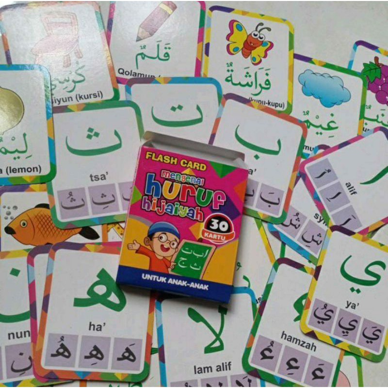 Jual Media Belajar Flashcards ABC 123 Hijaiyah Shopee Indonesia