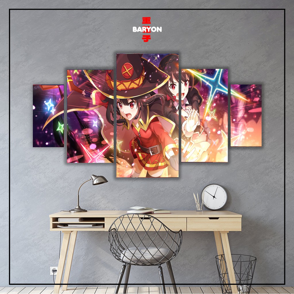 Jual Baryon Wall Decor Megumin Konosuba Set Hiasan Dinding Poster