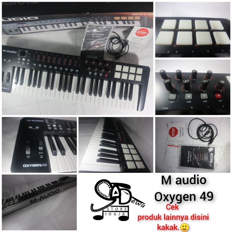 Jual M AUDIO OXYGEN 49 MIDI CONTROLLER KEYBOARD CONTROLER BKN AXIOM