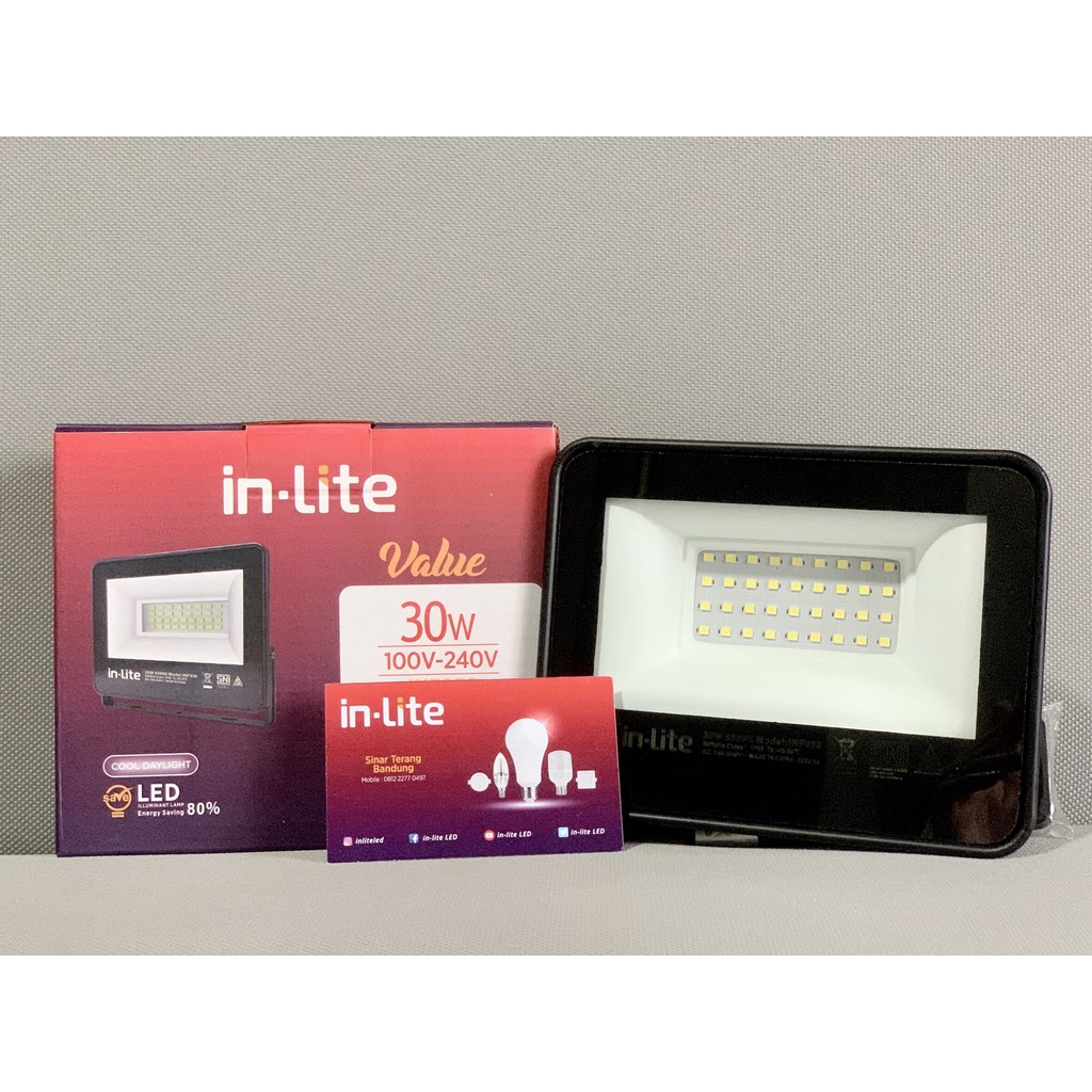 Jual Lampu Sorot Floodlight Led Inlite Value W Watt Inf