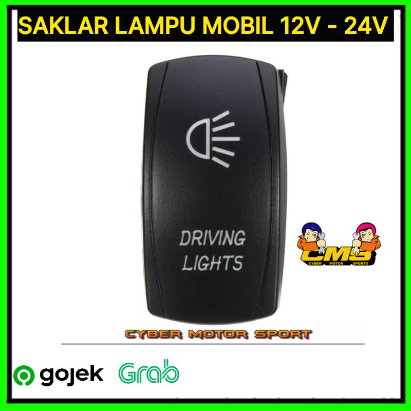 Jual Saklar Mobil 12v 24v Switch On Off Universall Switch Drive Light