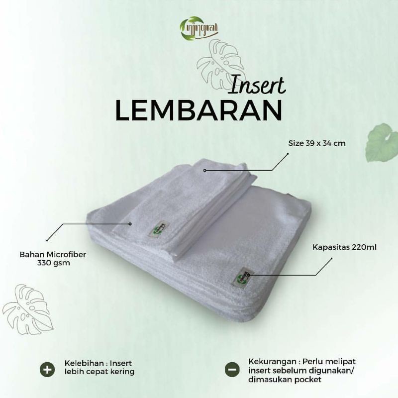 Jual Insert Microfiber Lembaran Ningrat Insert Clodi Lembaran