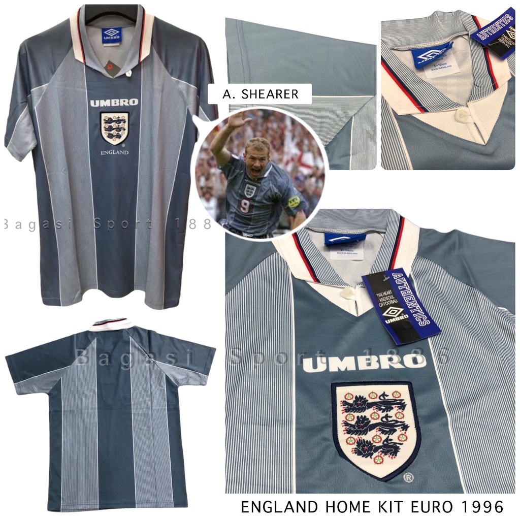 Jual Jersey Baju Bola Retro Lama Negara Inggris David Beckham Away Kit