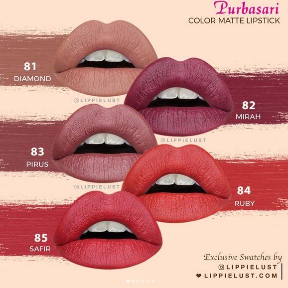 Jual Moj Purbasari Lipstick Color Matte Shopee Indonesia