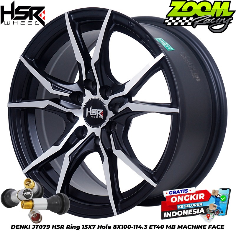 Jual Velg Mobil DENKI HSR Ring 15 Lebar 7 Pcd 4X100 4x114 3 ET40 MBMF