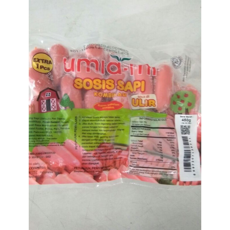 Jual UMA SOSIS SAPI COCKTAIL 450g Shopee Indonesia