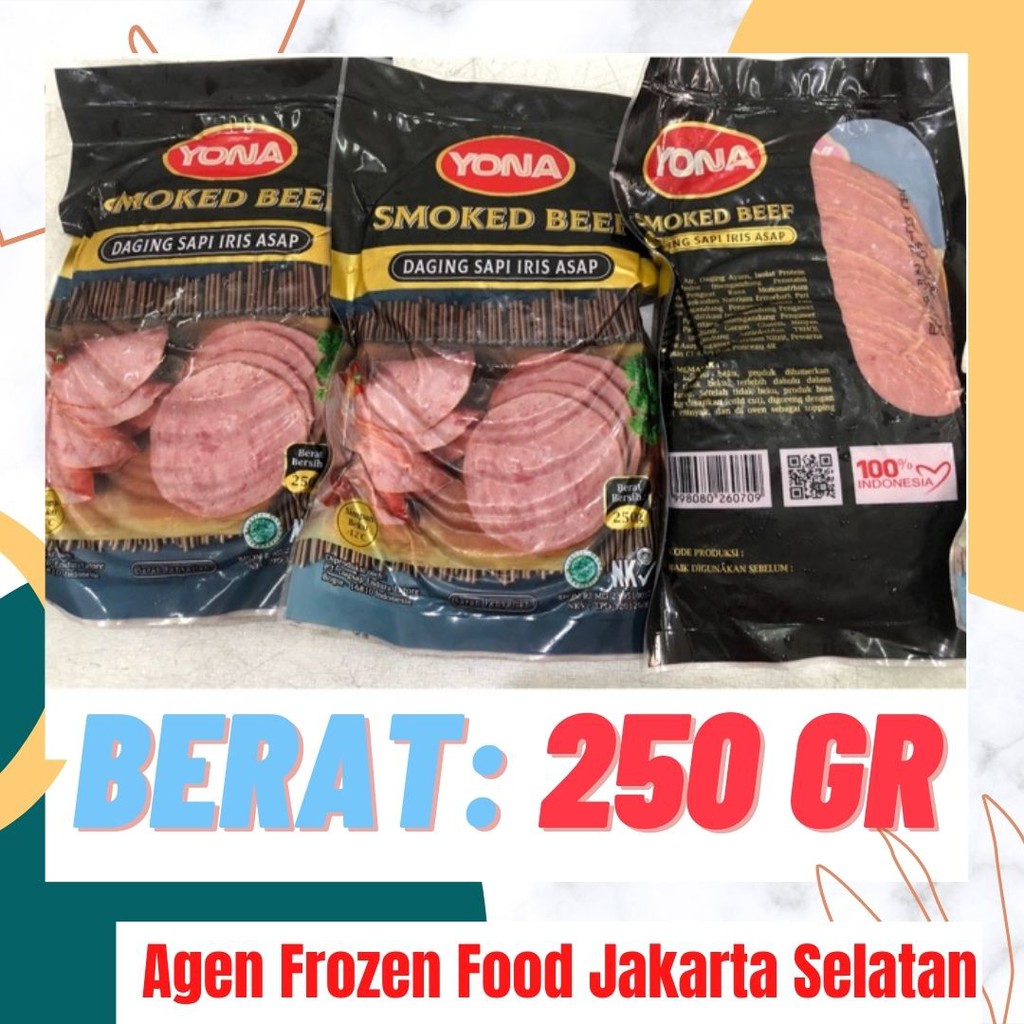 Jual Smoked Beef Yona Gr Smoke Beef Burger Daging Ham Sapi Halal