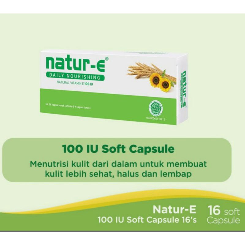 Jual Natur E Iu Vitamin E Isi Kapsul Strip Original Shopee