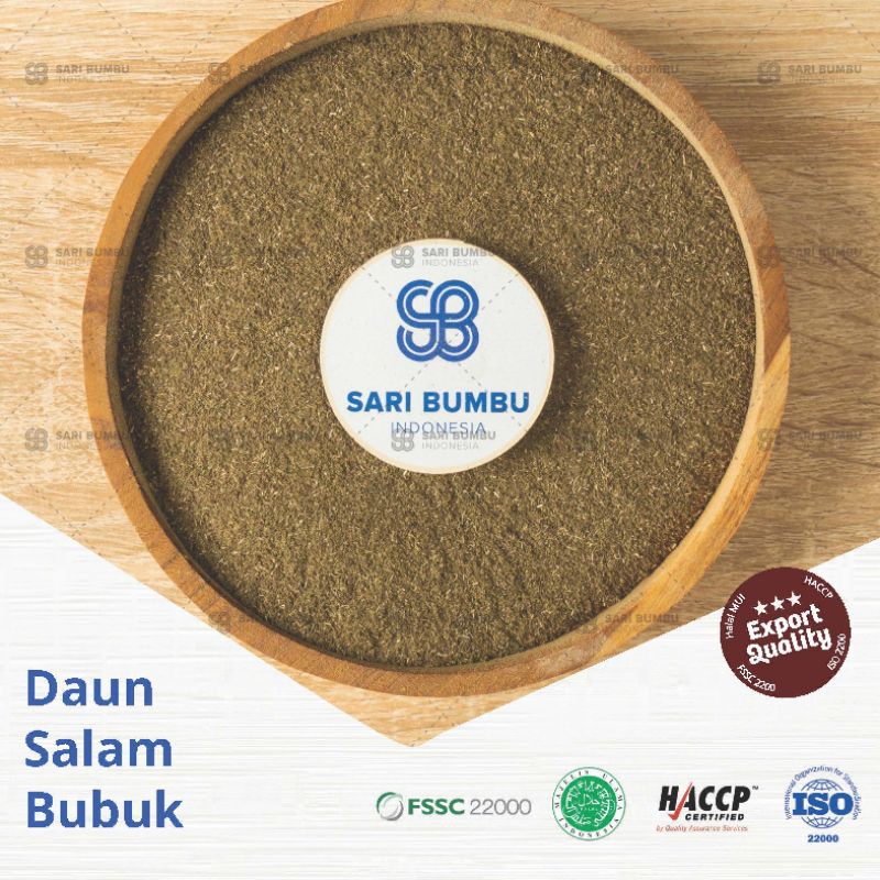 Jual Daun Salam Bubuk Bay Leaf Powder Bumbu Dapur Halal Kualitas