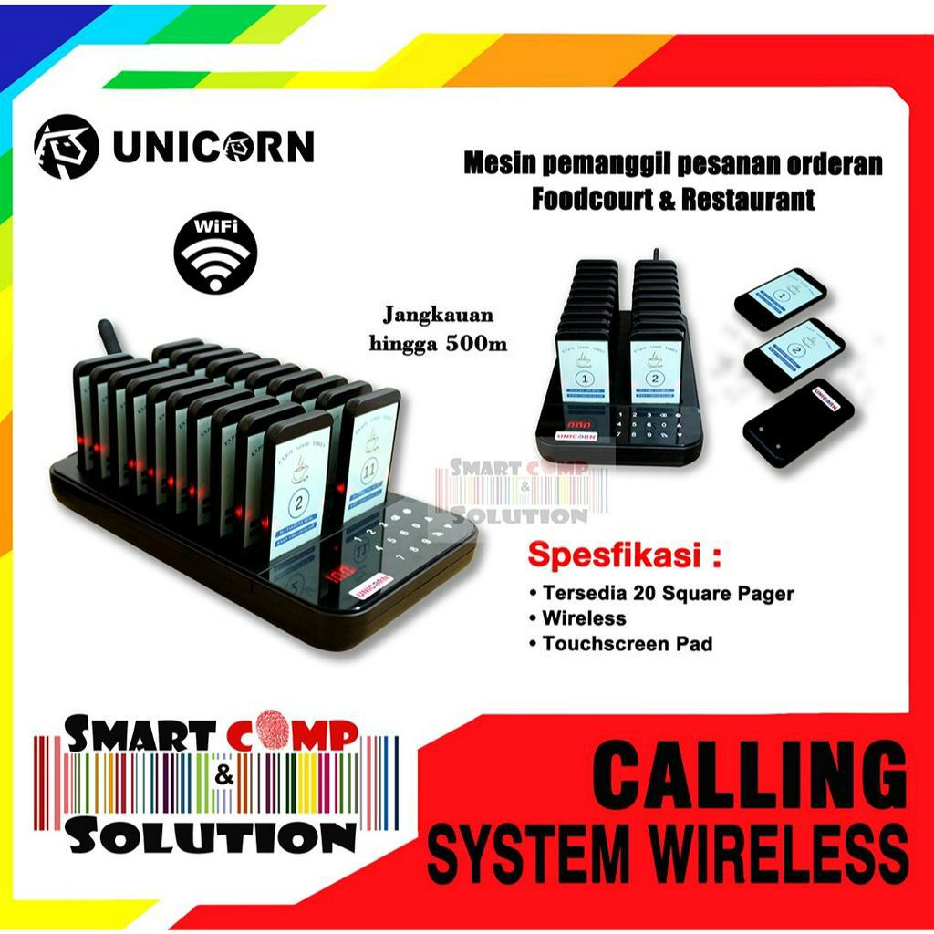 Jual Mesin Antrian Unicorn Guest Pager System Wireless Guest Paging