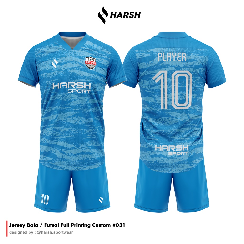 Jual Jersey Futsal Full Printing Bisa Custom Design Bebas Biaya H