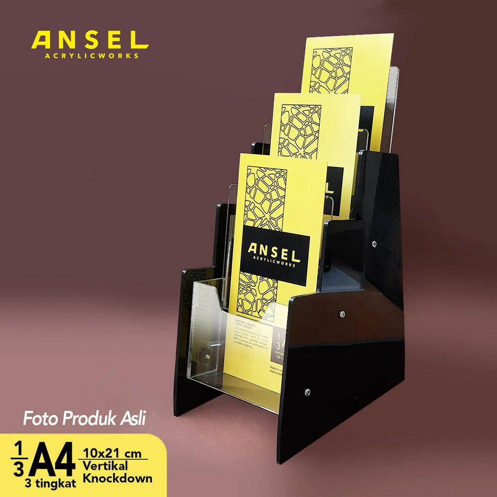 Jual Ansel Tempat Brosur Akrilik Acrylic Flyer Holder A Tipe C