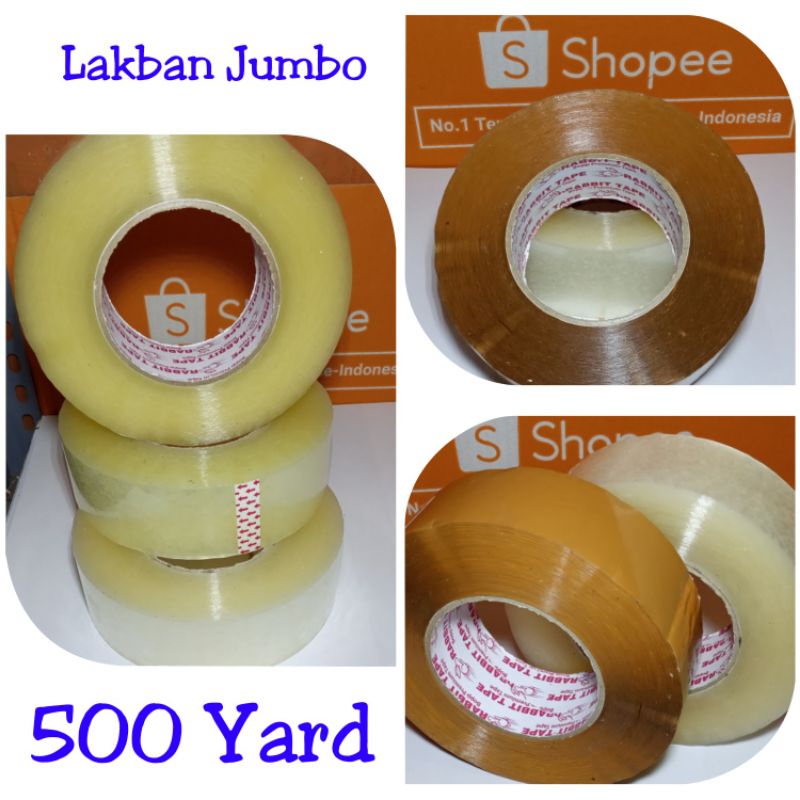 Jual Lakban Bening Coklat Lakban Jumbo Yard Inch X Mm