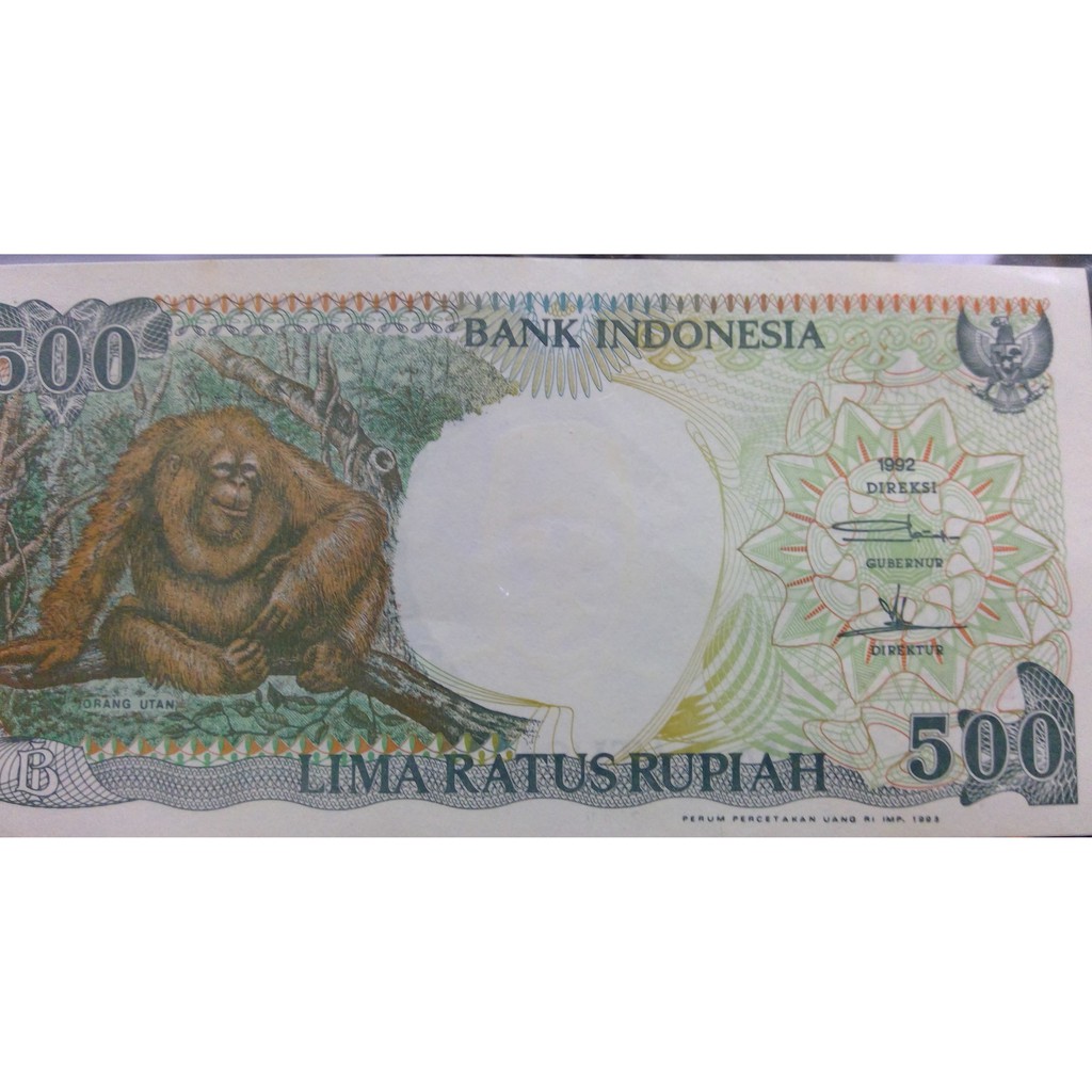 Jual Uang 500 Rupiah Tahun 1992 Serie Orang Utan Shopee Indonesia