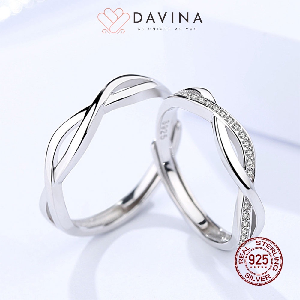 Jual Davina Cincin Couple Sofyan Sierly Perak Sterling Silver S