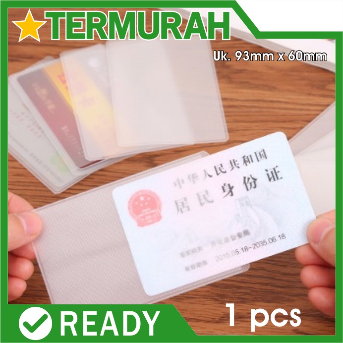 Jual Sampul Doff Cover Kartu Atm Sim Ktp Plastik Pelindung Kartu Anti