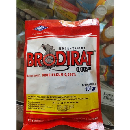 Jual Permen Racun Tikus Brodirat 100 Gram Ampuh Mati Kering Tidak Bau