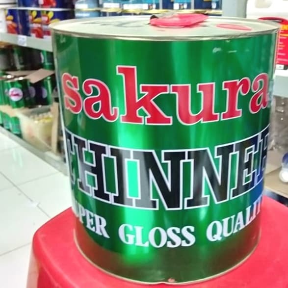 Jual Thinner Sakura Galon Ltr Thiner Tiner Pengencer Cat Shopee