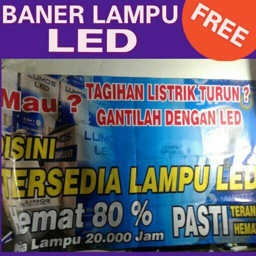 Jual LAMPU LED FREE BANER PROMOSI Shopee Indonesia