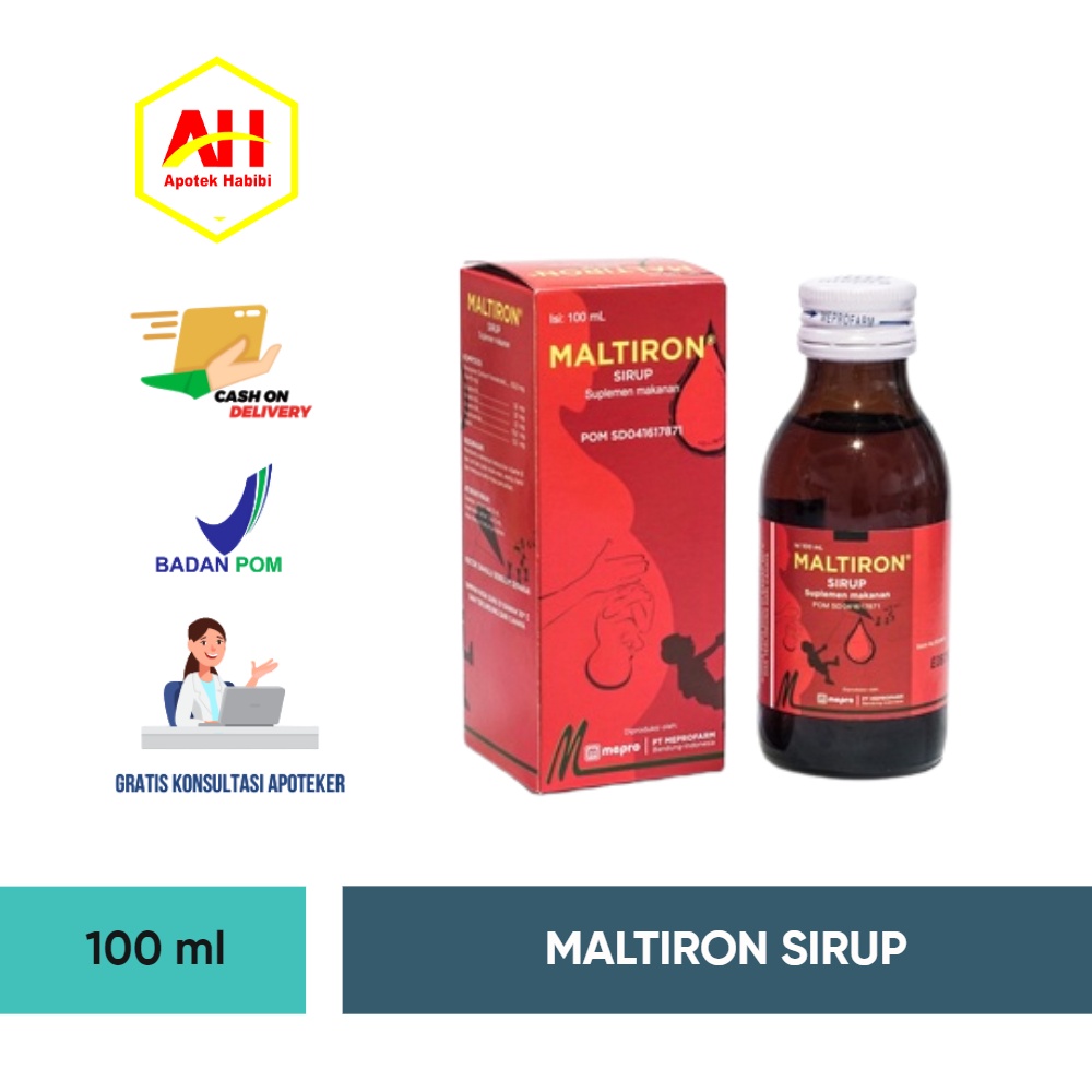 Jual Maltiron Maltrion Sirup Ml Ml Mepro Obat Anemia Kekurangan